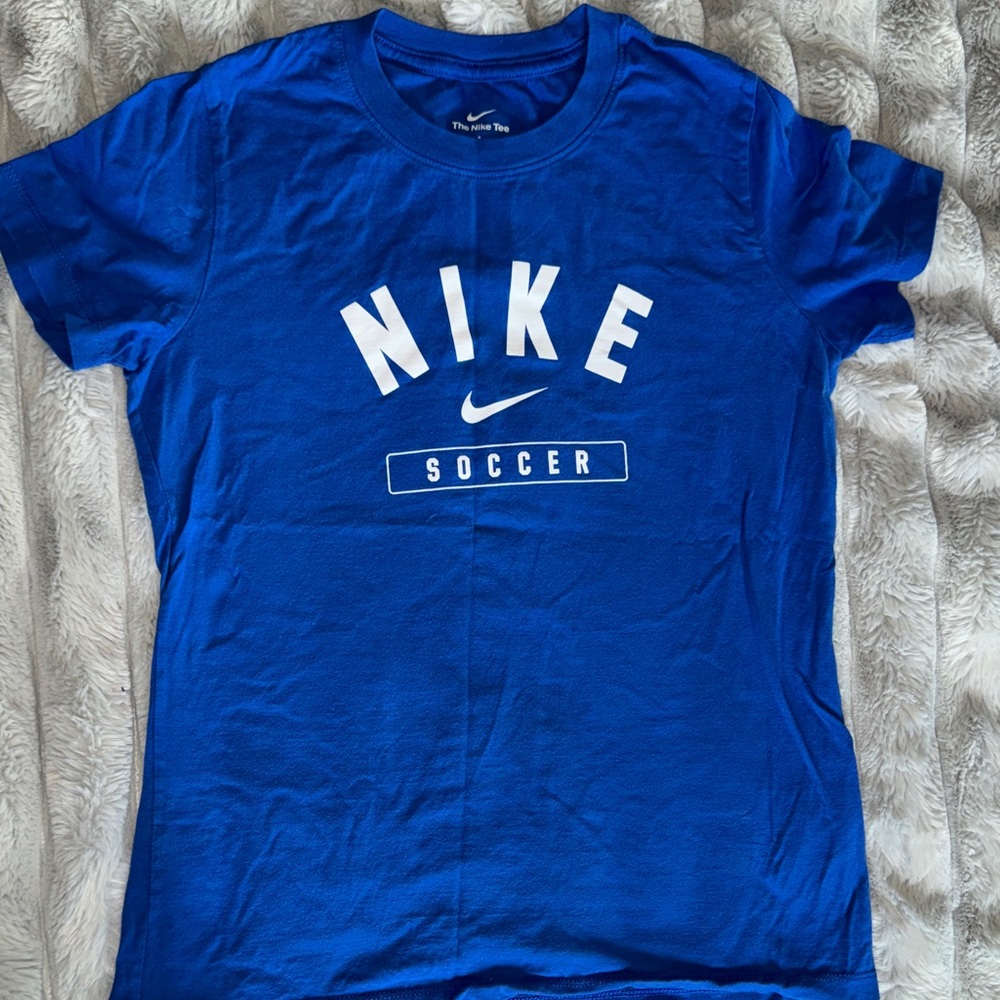 Nike Royal Blue Soccer Tee women’s small